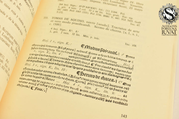 CATALOGO DE INCUNABLES -  Julia Mendez Aparicio