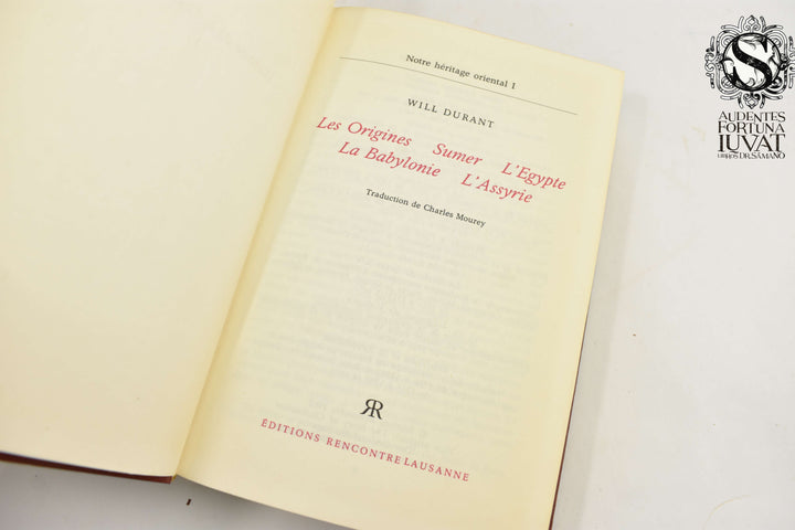 HISTOIRE DE LA CIVILISATION - Will Durant