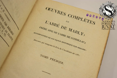 OEUVRES COMPLETES DE L'ABBÉ DE MABLY