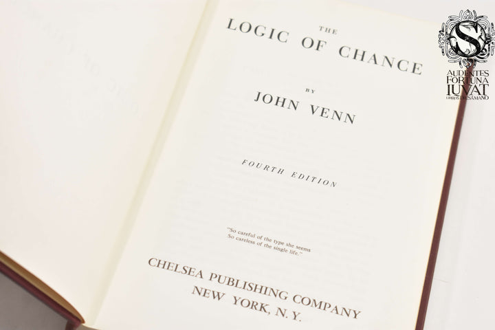 THE LOGIC OF CHANCE - John Venn