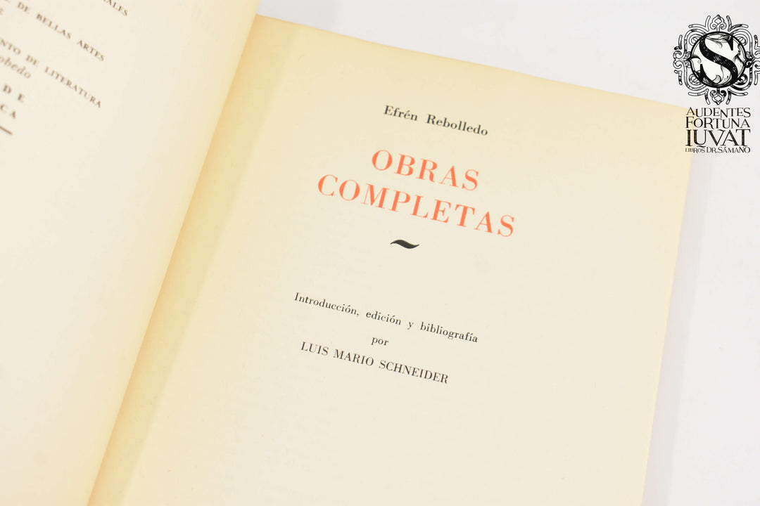 Obras Completas - EFREN REBOLLEDO