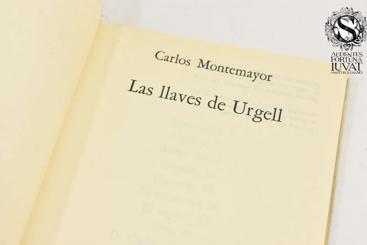 LAS LLAVES DE URGEL - Carlos Montemayor