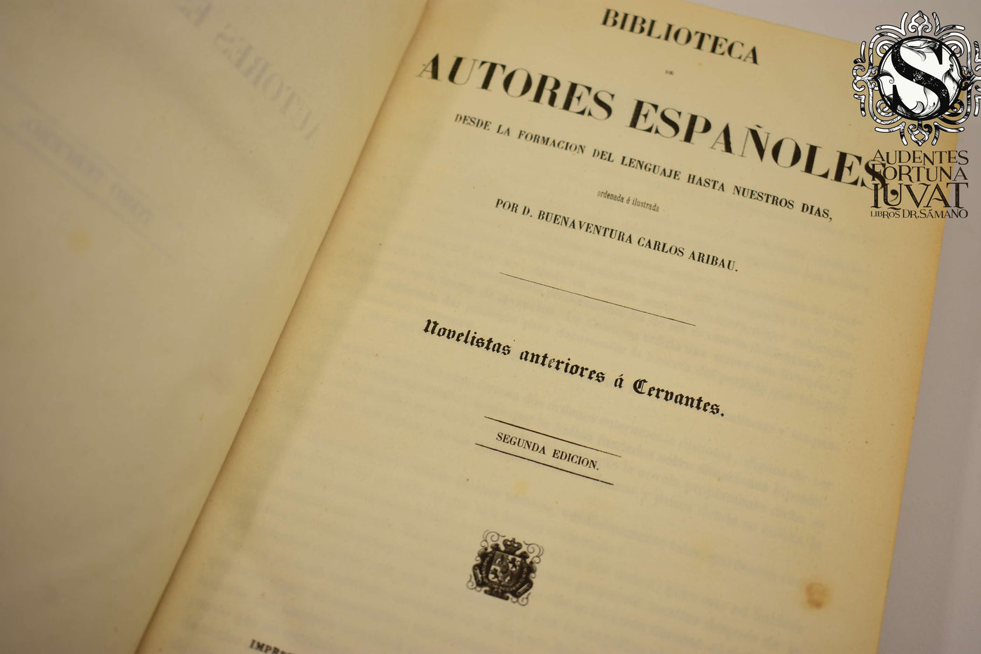 Biblioteca de Autores Españoles  44 vols. - D. BUENAVENTURA CARLOS ARIBAU