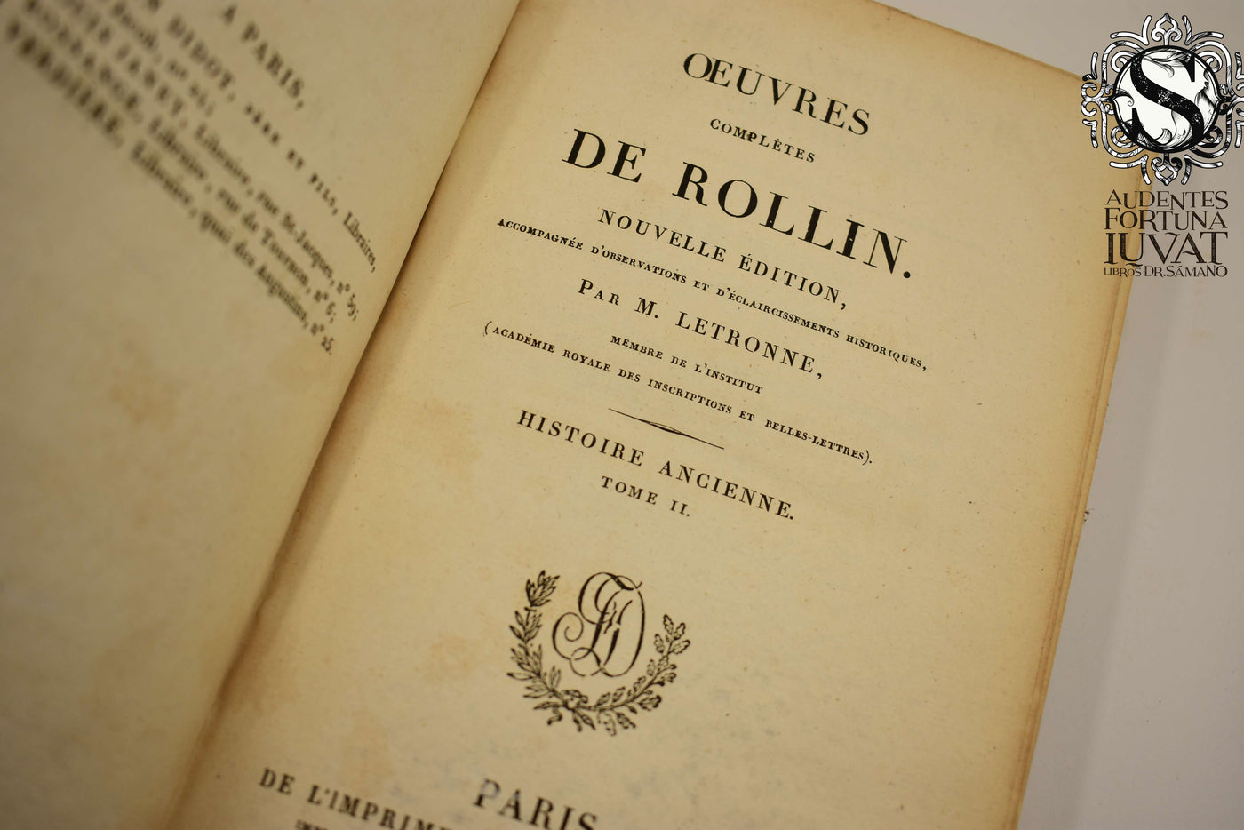 OEUVRES COMPLETES DE ROLLIN
