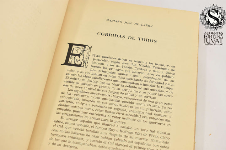 LOS TOROS EN LA LITERATURA CONTEMPORÁNEA -  Miguel de Salabert