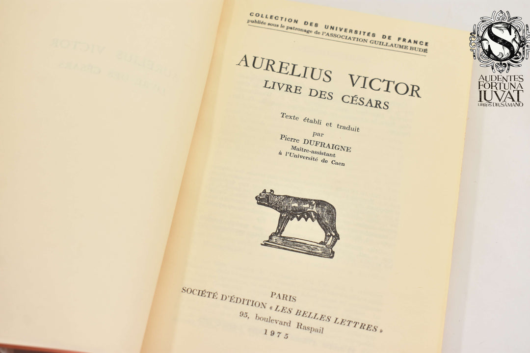 Livres des Cesars - AURELIUS VICTOR