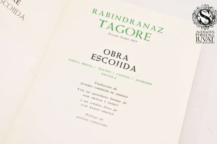 OBRAS ESCOGIDA - RABINDRANAZ TAGORE