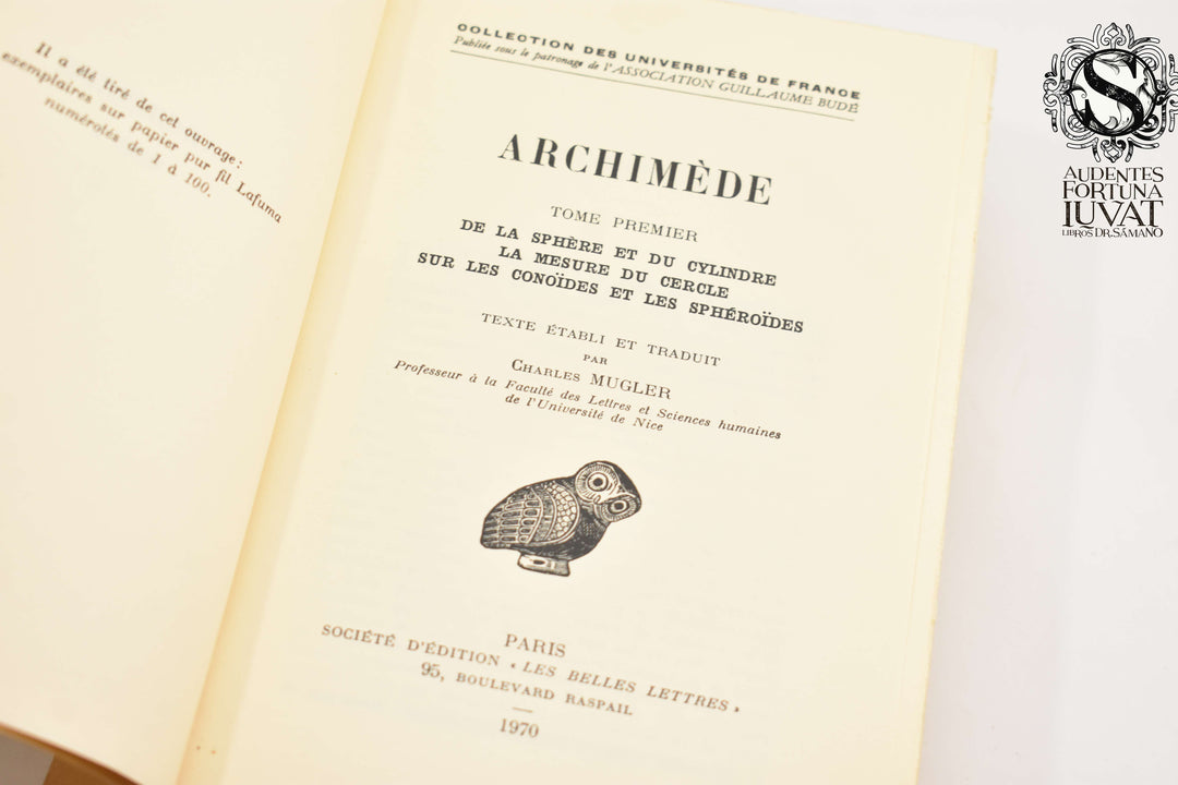 De la sphere et du cylindre - ARCHIMEDE