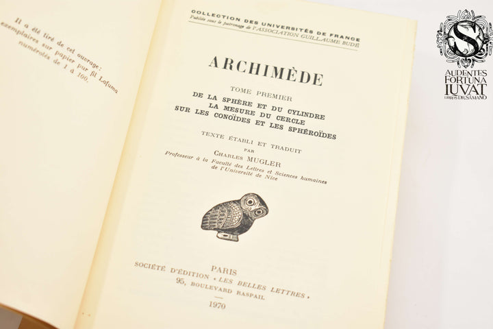 De la sphere et du cylindre - ARCHIMEDE