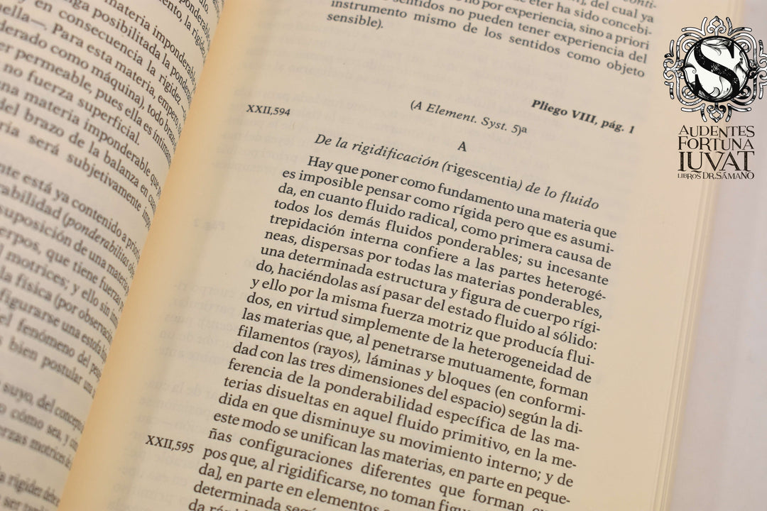 TRANSICIÓN DE LOS PRINCIPIOS METAFÍSICOS DE LA CIENCIA NATURAL A LA FÍSICA - Immanuel Kant