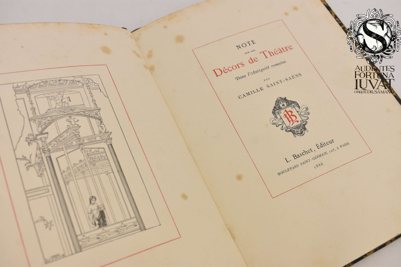NOTE SUR LE DÉCORS DE THEATRE - Camille Saint-Saëns