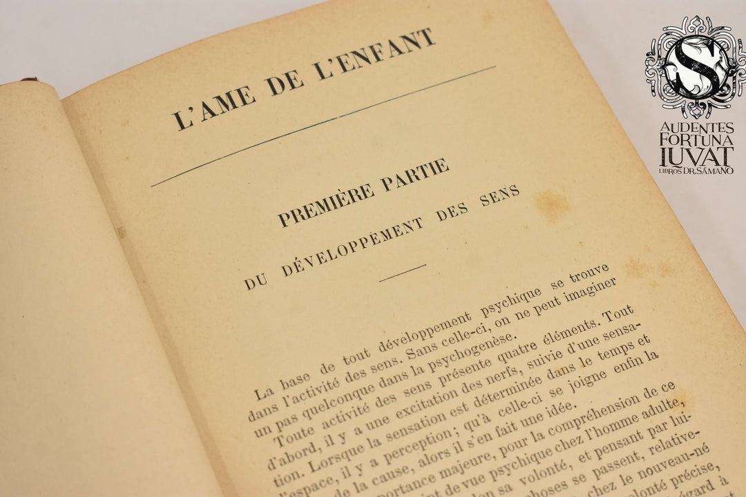 L´AME DE L'ENFANT - W. Preyer