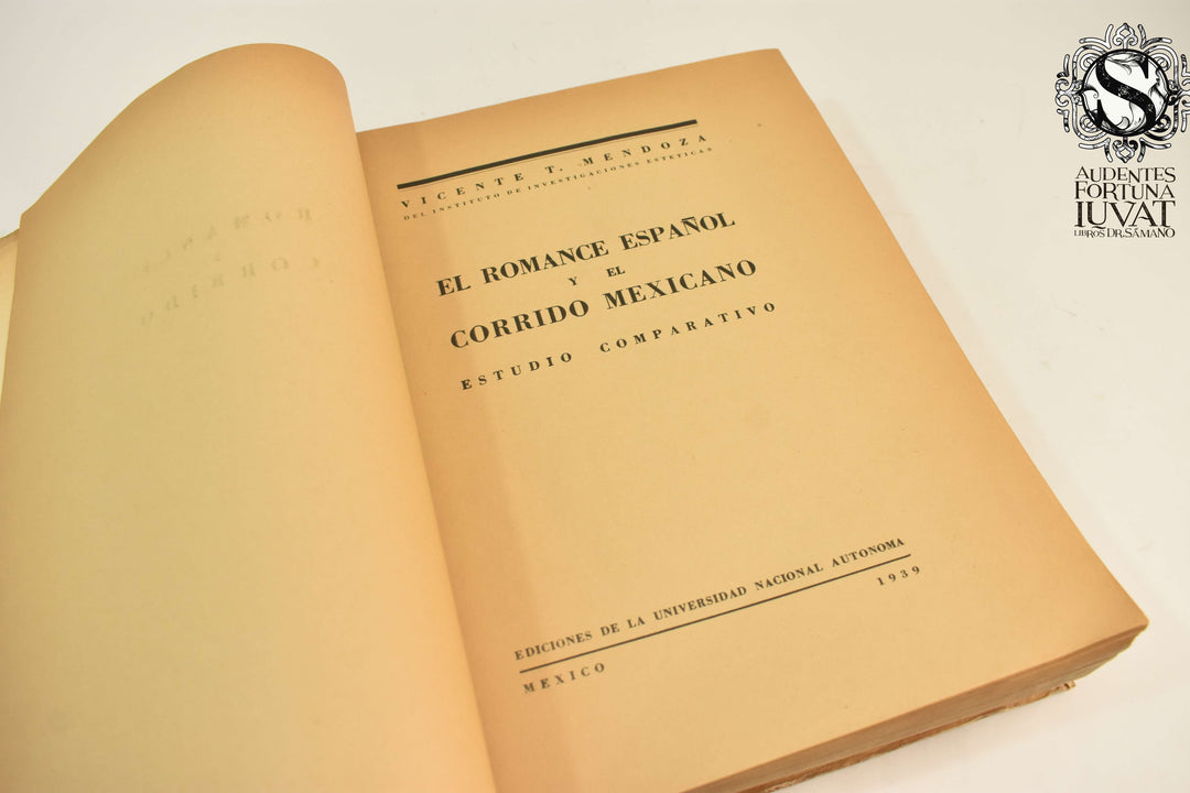 EL ROMANCE ESPAÑOL Y EL CORRIDO MEXICANO - Vicente T. Mendoza