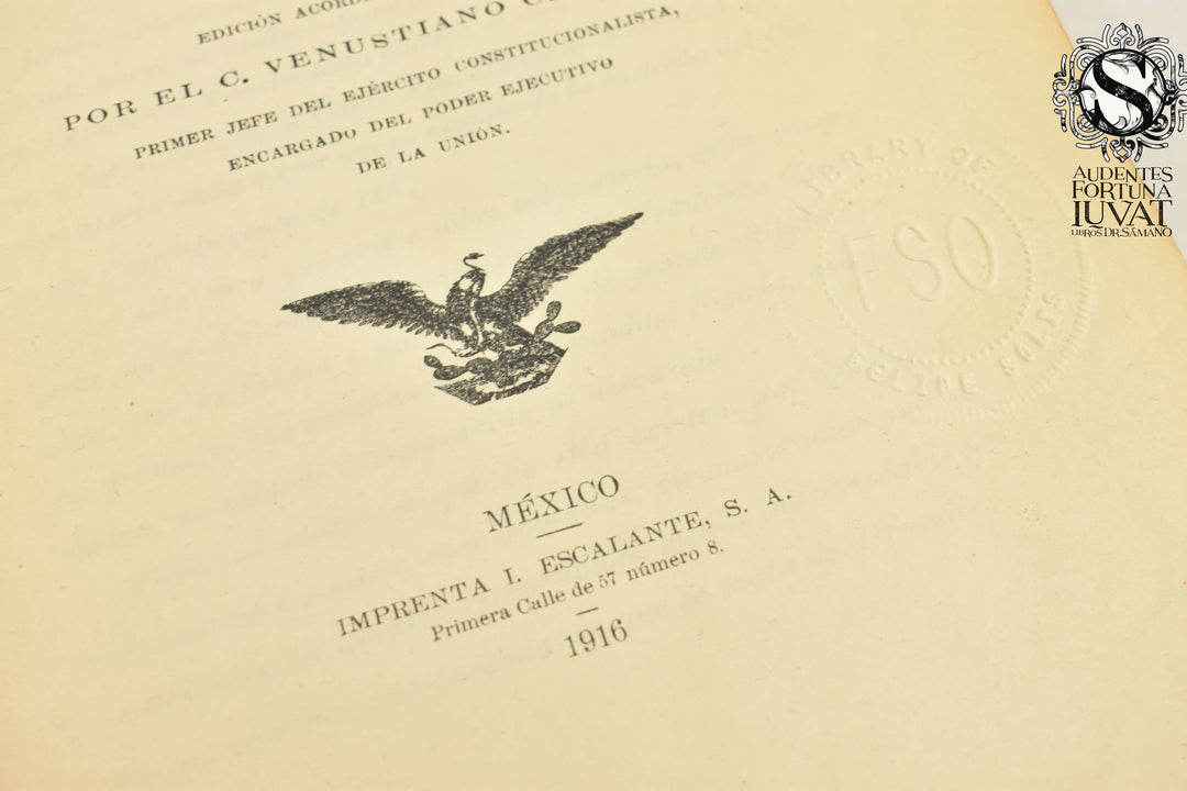 HISTORIA DEL CONGRESO CONSTITUYENTE DE 1857 - Francisco Zarco