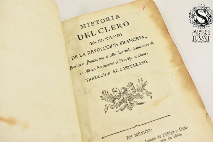 HISTORIA DEL CLERO EN EL TIEMPO DE LA REVOLUCIÓN FRANCESA - AB. Barruel