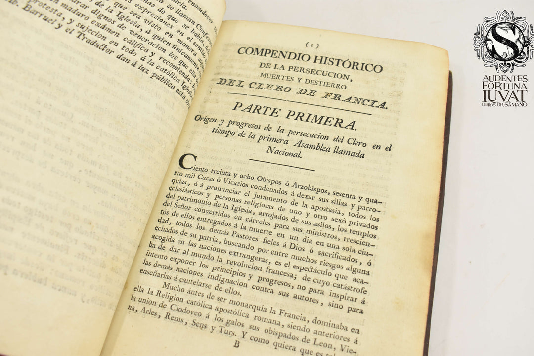 HISTORIA DEL CLERO EN EL TIEMPO DE LA REVOLUCIÓN FRANCESA - AB. Barruel