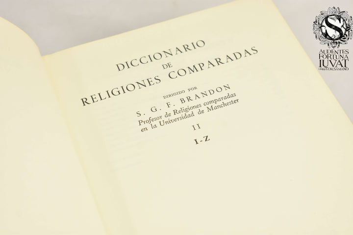DICCIONARIO DE RELIGIONES COMPARADAS 2 Tomos  - S.G.F. Brandon