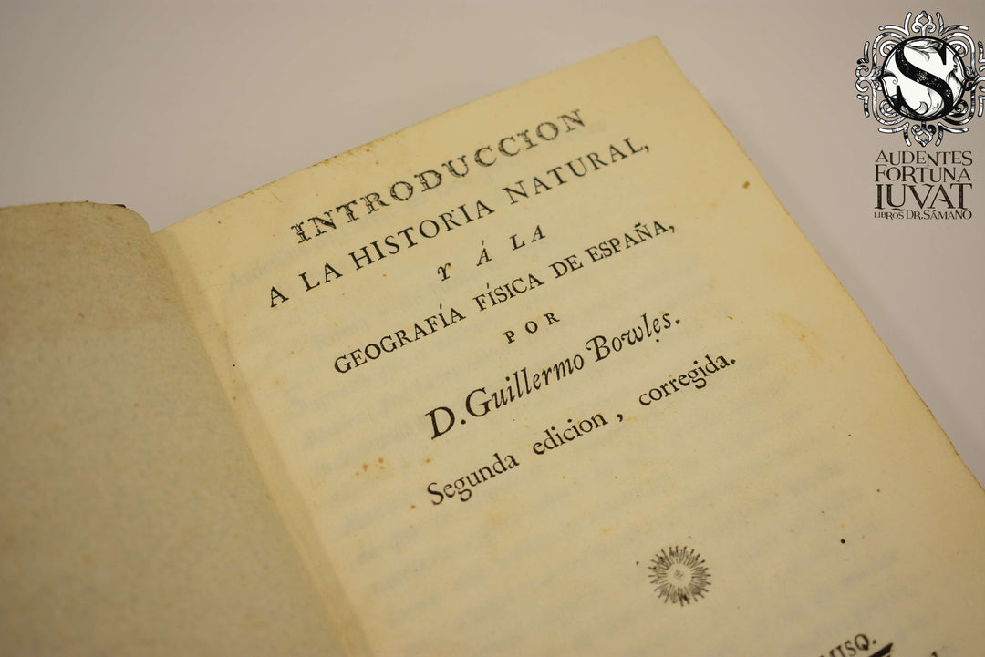 Introducción a la Historia Natural - D. GUILLERMO BOWLES