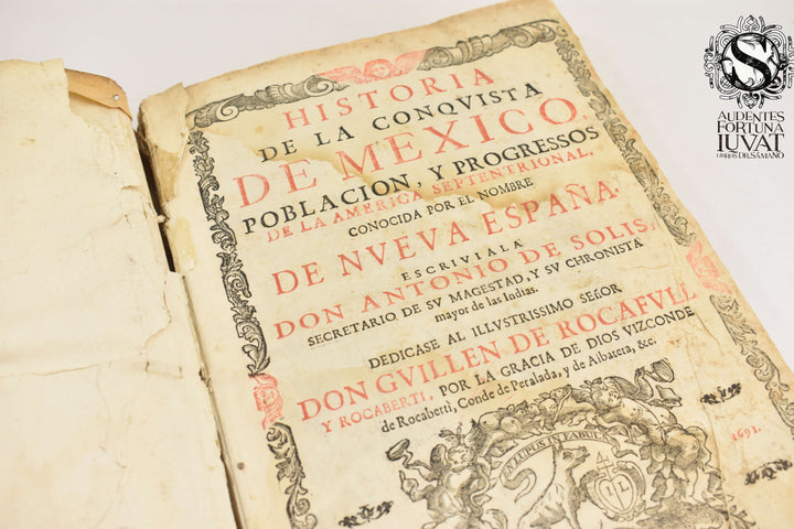 HISTORIA DE LA CONQUISTA DE MÉXICO -  Antonio de Solis