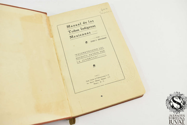 MANUAL DE LAS TRIBUS INDÍGENAS MEXICANAS - José U. Escobar