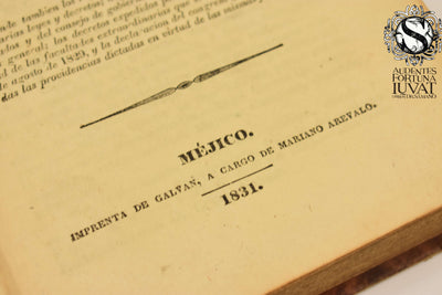 COLECCIÓN DE LEYES Y DECRETOS DEL CONGRESO GENERAL