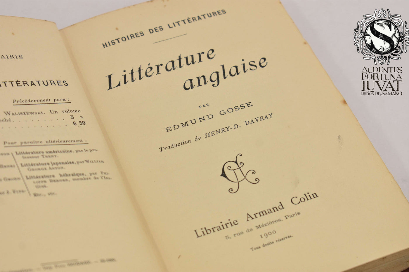 LITTÉRATURE ANGLAISE - Edmund Gosse