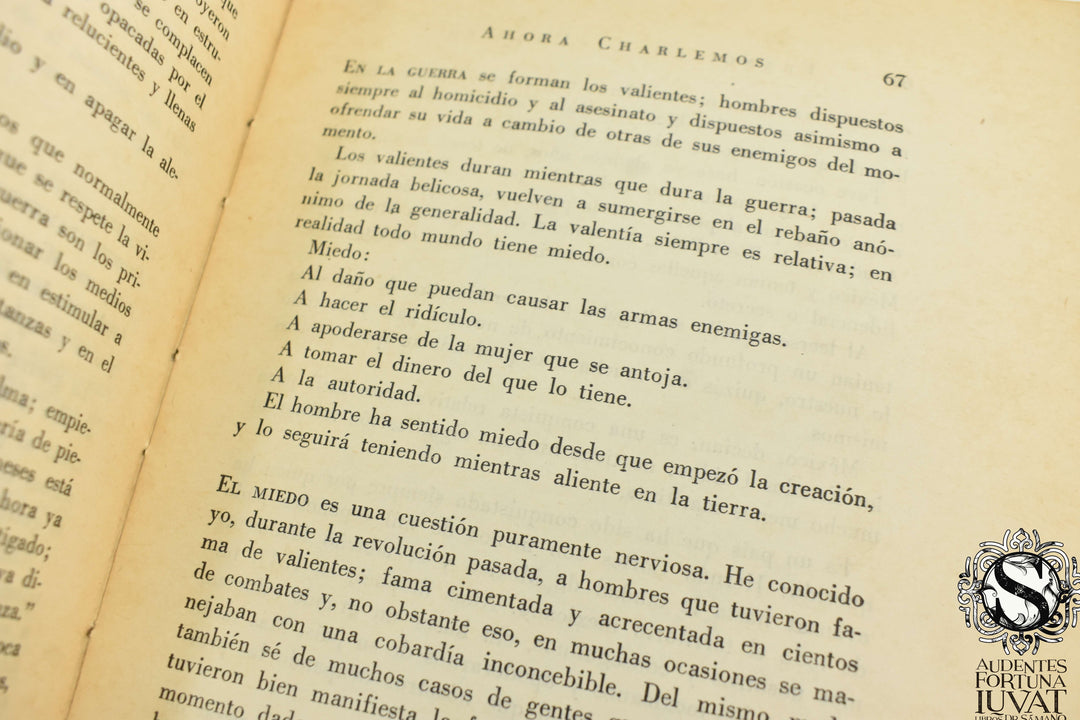 AHORA CHARLEMOS - Francisco L. Urquizo