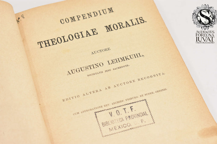 COMPENDIUM THEOLOGIAE MORALIS - Augustino Lehmkuhl