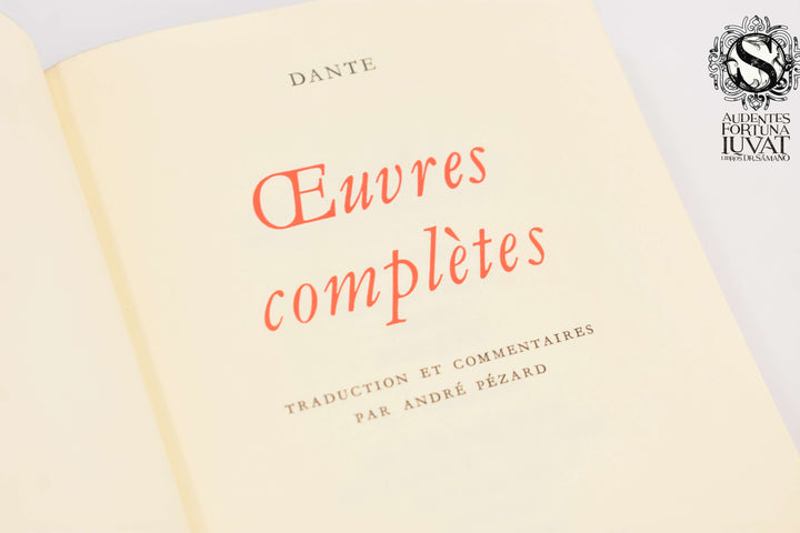 OEUVRES COMPLÉTES - Dante