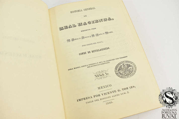 HISTORIA GENERAL DE REAL HACIENDA - Fabian de Fonseca y D. Carlos Urrutia