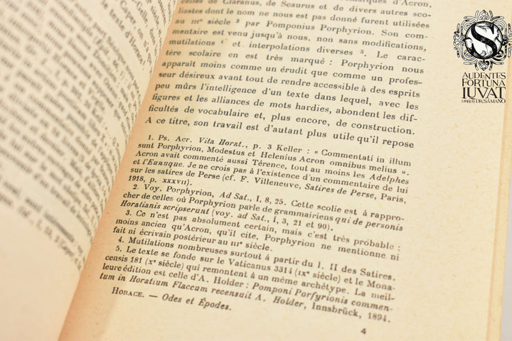 ODES ET EPODES - Horace