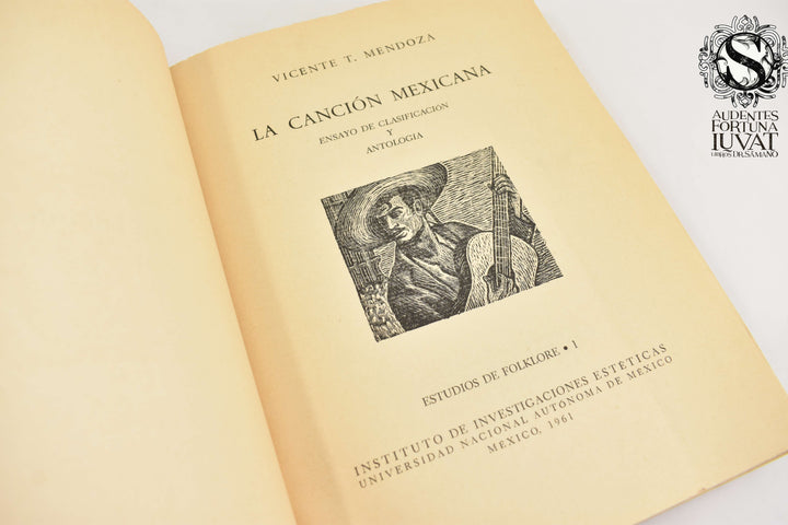 LA CANCIÓN MEXICANA -  Vicente T. Mendoza