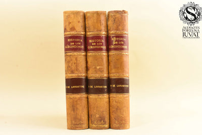 HISTORIA DE LOS GIRONDIOS, 3 Vols. - A. de Lamartine