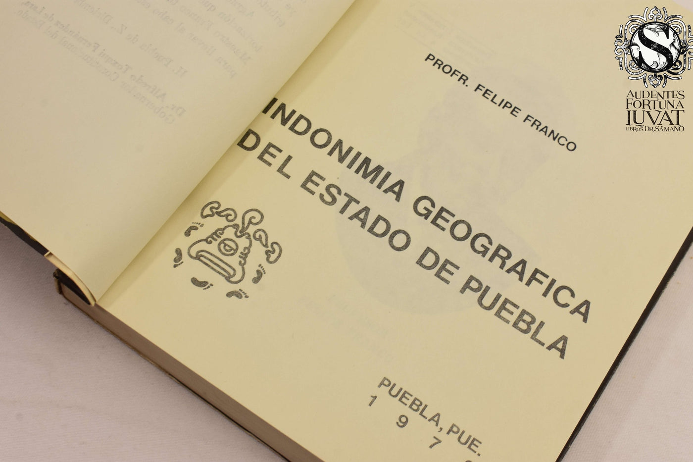 Indonimia Geográfica del Estado de Puebla - FELIPE FRANCO