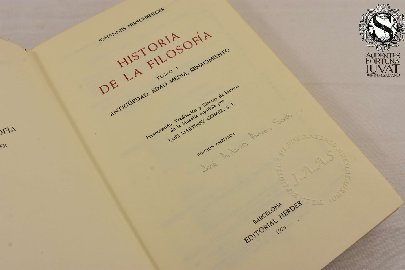 Historia de la Filosofía - Johannes Hirschberger