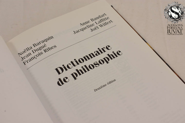 DICTIONNAIRE DE PHILOSOPHIE - Noëlla Baraquin, Jean Dugué Francois Ribes, y otros