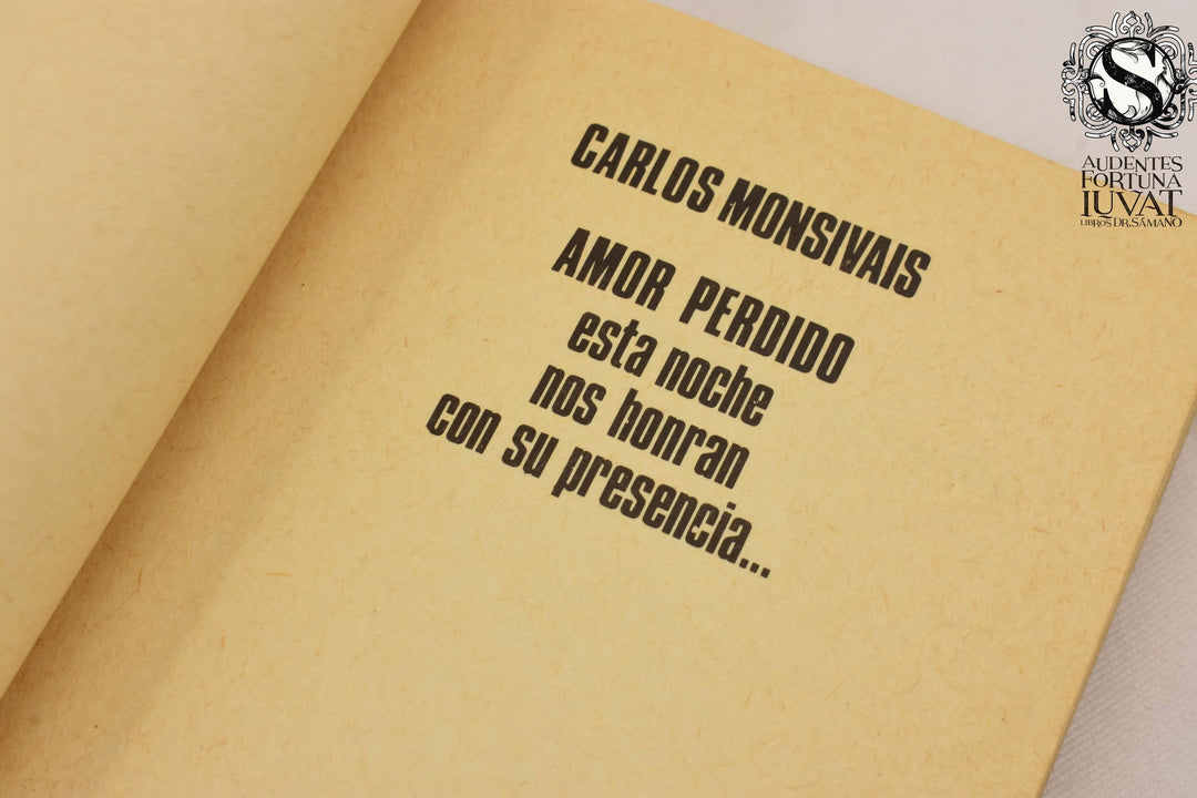 Amor perdido - Carlos Monsiváis