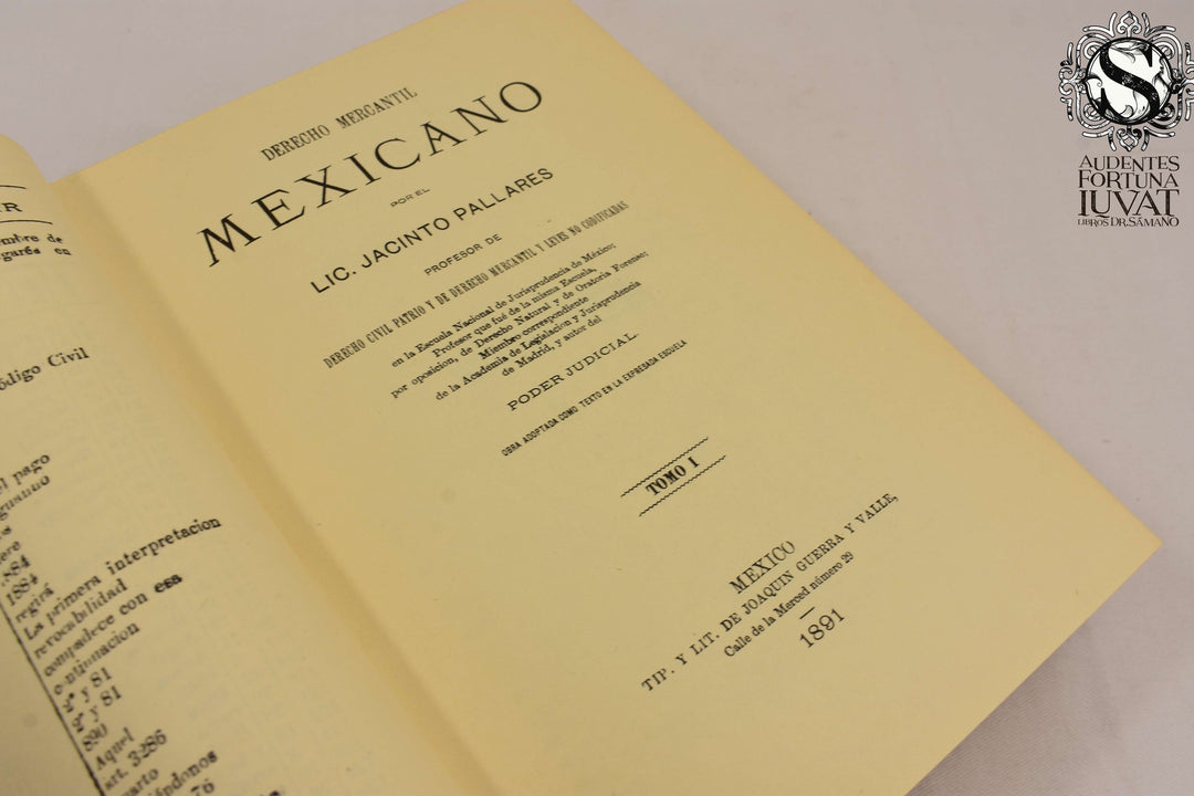 Derecho Mercantil Mexicano - JACINTO PALLARES