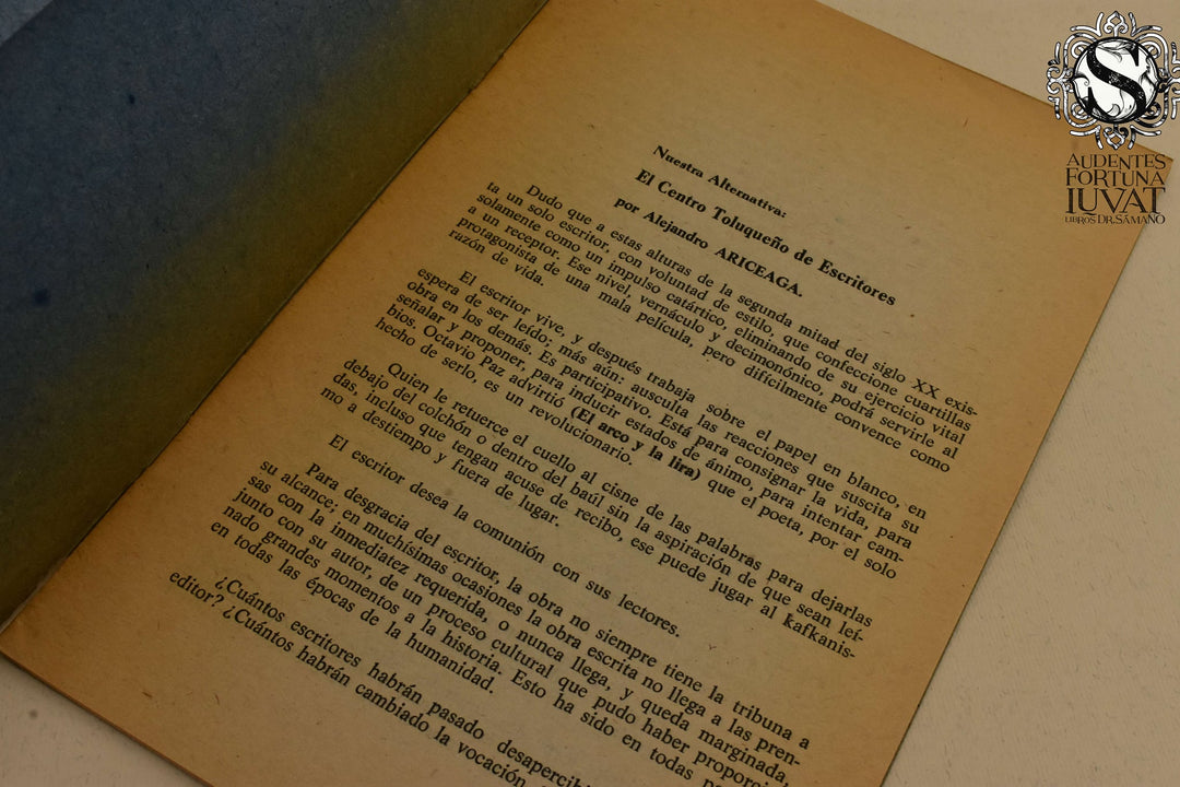 Cuadernos del Centro Toluqueño de Escritores - Alejandro Ariceaga