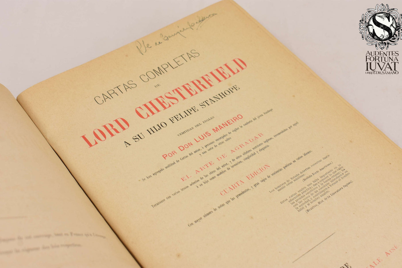 CARTAS COMPLETAS DE LORD CHESTERFIELD