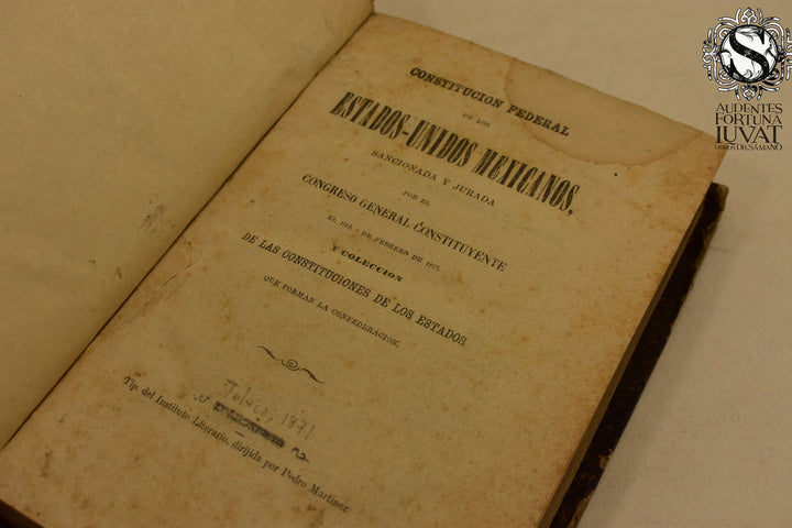 CONSTITUCIÓN FEDERAL DE LOS ESTADOS UNIDOS - Congreso General Constituyente