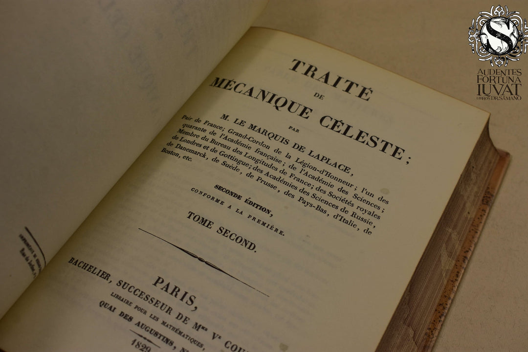 PIERRE SIMON LAPLACE - Traité de Mécanique Céleste, 3 vols.