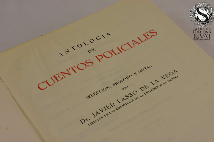 ANTOLOGÍA DE CUENTOS POLICIALES - Dr. Javier Lasso de la Vega