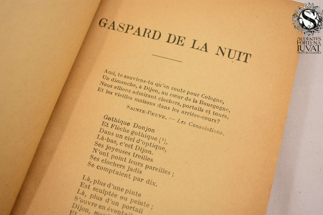 Gaspar De La Nuit - ALOYSIUS BERTRAND