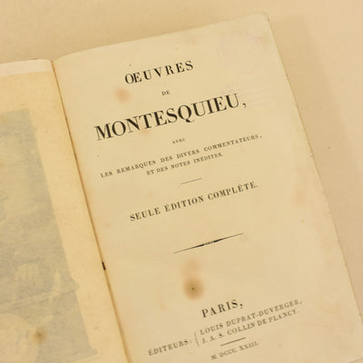 OUVRES DE MONTESQUIEU