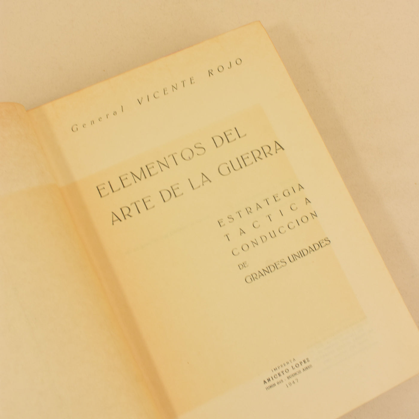 ELEMENTOS DEL ARTE DE LA GUERRA - General Vicente Rojo