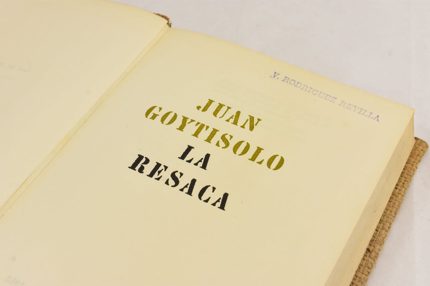 LA RESACA - Juan Goytisolo