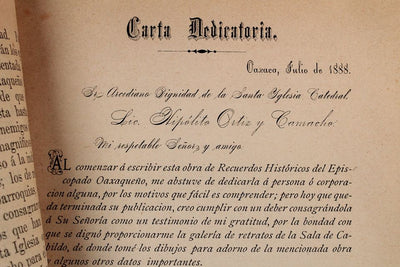 "Recuerdos históricos del Episcopado Oaxaqueño" PRESBÍTERO EUTIMIO PÉREZ