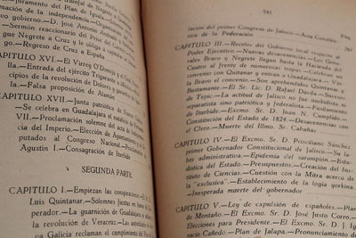 "HISTORIA PARTICULAR DEL ESTADO DE JALISCO" 3 volúmenes LIC. LUIS PÉREZ VERDIA