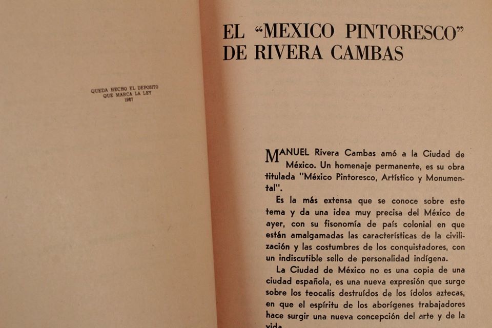 "México Pintoresco Artístico y Monumental" 3 volúmenes MANUEL RIVERA CAMBAS